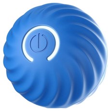 自動引力滾動逗貓玩具球 彈跳球, 藍色, 智能避障, Type-C充電, 1個, ZF6025