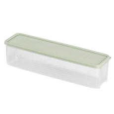 PP材質意大利麵橫式收納盒, 綠色, 1個