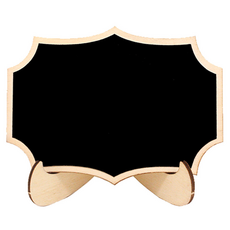 Peak Ventures 家庭咖啡館迷你木質黑板 黑色 a, 木質