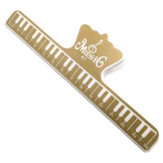픽앤홈 고급 피아노 건반 악보 클립 보면대 15cm, 골드, 2개