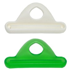 Osun 歐桑生活 萬用擠軟管器/擠牙膏器2件組 TS21, 1組, 白色 + 綠色