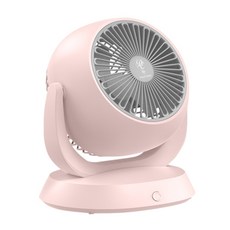 享夢城堡 USB空氣循環扇 8吋, 粉色, 四檔風速調節, 桌面型風扇, DC-FF2648P