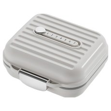 Second Best 健康時光 藥盒 白金色s 4格, 1個