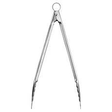 Cuisipro. 好收納夾得穩餐夾34cm，304不鏽鋼材質，鋸齒夾頭設計，輕鬆夾取食材, 1支, 單一顏色