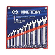 KING TONY 金統立 複合扳手/梅開扳手10件組 KT1210MR 8~24mm 專業級工具, 1組