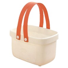 小麥購物 L311 浴室收納籃 瀝水收納, 白色, 小