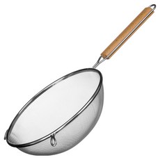 Premier 木柄可勾掛濾網 25cm 多用途濾網 廚房料理好幫手, 1支