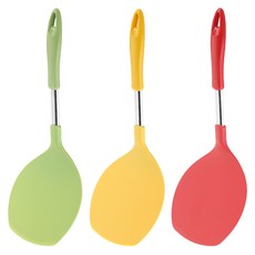 tescoma Presto尼龍蛋餅鍋鏟, 1組, 綠色/黃色/紅色, 耐熱210度C, 適用於不沾鍋