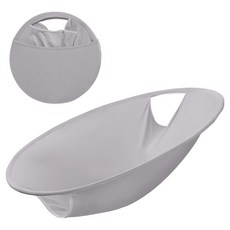 PEONIST 大容量洗衣可折疊收納洗衣籃, 灰色