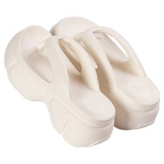 美得像專櫃厚底人字拖 2518，時尚百搭，舒適輕盈，多色可選, 白色, 270mm