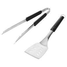 Masterclass 不鏽鋼濾油鍋鏟餐夾組 鍋鏟含掛環45cm 餐夾41cm 煎炒夾, 1組