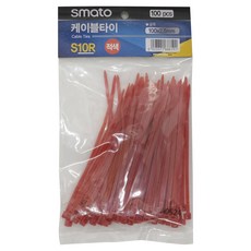 스마토 케이블타이, 100개, 적색