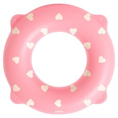 i.Ogam 兒童愛心圓形泳圈 80cm, 粉紅色, 1個