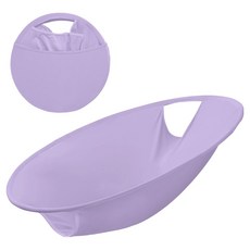 PEONIST 大容量洗衣可折疊收納洗衣籃, 紫色