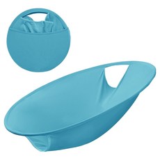 PEONIST 大容量洗衣可折疊收納洗衣籃, 天藍色