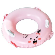i.Ogam 兒童用Friends兔子把手游泳圈 80cm, 粉紅色, 1個