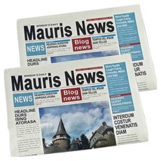 인리치 분위기있는 레트로 촬영소품 Mauris 원색 2p, 프레임 없음