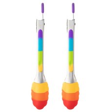 taylor's eye witness 不沾鍋矽膠餐夾 20.5cm 彩虹色, 2支