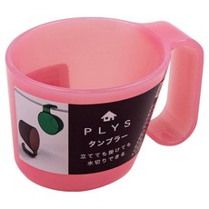 日本 oka PLYS base速乾設計漱口杯, 1個, 粉紅色