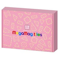 MegamagTiles 幼兒磁力片積木玩具 粉彩系列套組 115p, 1套, 混色