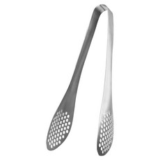 ibili 濾孔餐夾 22.5cm 不鏽鋼濾油夾 瀝水食物夾 廚房料理夾, 1支, 單一顏色