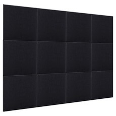 EVER HOUSE 降噪 隔音 吸音 自黏式隔音板, 12個, 黑色