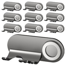 i LIFE 防水簡約吹風機架 磁吸風嘴款, 10個, 19.2 x 7.8 x 8cm, 石墨灰