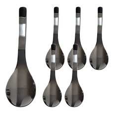 OSAMA 王樣 海尼304不鏽鋼小湯杓, 不鏽鋼色, 6支