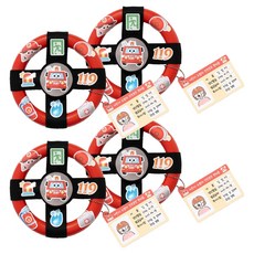 minhwashop 交通安全方向盤製作組合, 消防車, 4套
