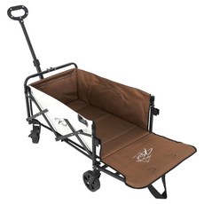 KOA Camp Tenders 後門開放式露營推車, 象牙白 + 沙色, 1個