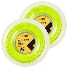 탄 테니스 스트링 TT5300, 형광옐로우, 2개