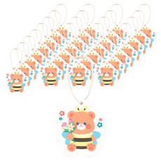 민화샵 압축 수세미 만들기세트, 50세트, 1개입, 꿀벌 곰