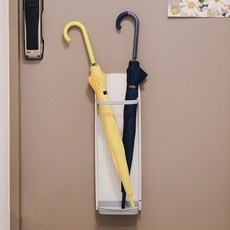 IRIS OHYAMA 愛麗思歐雅瑪 磁吸雨傘架, 淺灰色, 牆壁安裝, 簡約時尚, 小坪數適用, 19 x 12 x 57cm, 1個