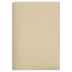 SOYMIX 輕盈皮革基本款書衣 L, 1個, 暖米色