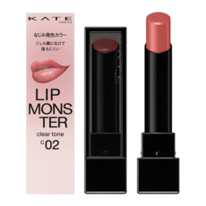 KATE 凱婷 怪獸級持色唇膏 C02 裸感怪獸 3g 微發色 持久保濕, 1支