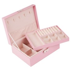 Livrica 2層珠寶盒 23 x 17 x 9 cm, 粉紅色, 1個