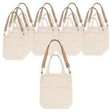 minhwashop 雙口袋背帶環保袋製作斜揹包, 10個, 混合色