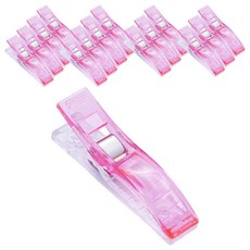 덴빌리어 실용적 서류보관클립, 핑크, 15개