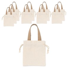 minhwashop 背帶環保袋 DIY 迷你束口袋, 10個, 混合顏色