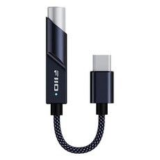 FIIO 飛傲 隨身型解碼耳機轉換器/音源轉換器 TypeC 款, KA11, 午夜黑, 1個