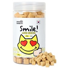 멍냥빌리지 반려동물 스마일 트릿 동결건조간식, 1개, 90g, 연어