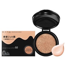 KATE 凱婷 無瑕美肌濾鏡氣墊 02 鮮嫩杏桃 10g，打造持久透亮美肌, 1個