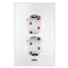 위너스 벨로 매입 2구 콘센트 화이트, 1개