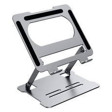 리빙포켓 높이조절 휴대용 스타디움 노트북거치대, 실버 에슬레틱, ks-7609