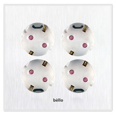 winners Bello嵌入式4孔插座 白色, 1個