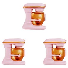 PDS家居裝飾 PINK 廚房麵包機磁鐵 3入, 混合色