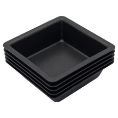 Hanomad 韓國製造 正方形費南雪模具 1孔 雙面塗層, 5個