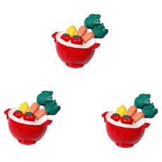 PDS家居裝飾 美味食物磁鐵 06 3入, 混合顏色