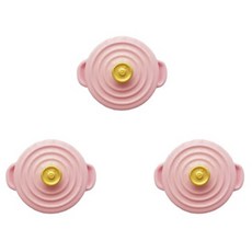 PDS居家裝飾 PINK 廚房磁鐵鍋具 3入, 混合色