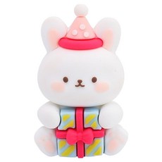 PDS홈데코 귀여운 파티 장식품 PVC 인테리어 피규어 선물토끼, 혼합색상
